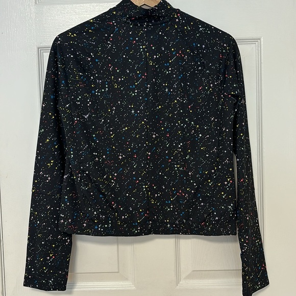 Nike Youth Athletic Zip Long Sleeve Space Print Size XL - Picture 2 of 5